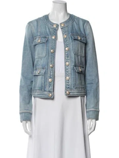 Pre-owned L'agence Denim Jacket In Blue
