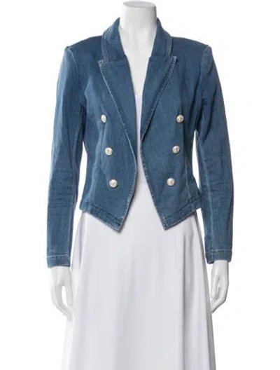 Pre-owned L'agence Denim Jacket In Blue