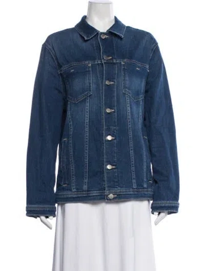 Pre-owned L'agence Denim Jacket In Blue