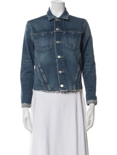 Pre-owned L'agence Denim Jacket In Blue