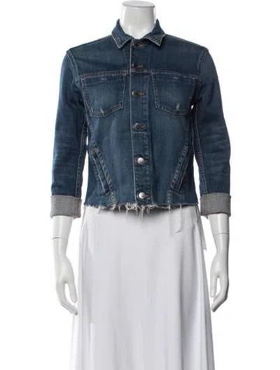 Pre-owned L'agence Denim Jacket In Blue