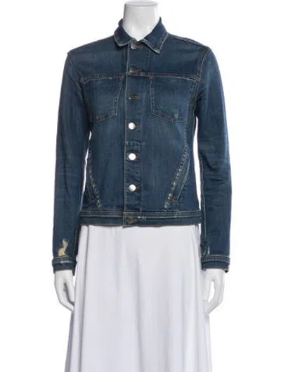 Pre-owned L'agence Denim Jacket In Blue