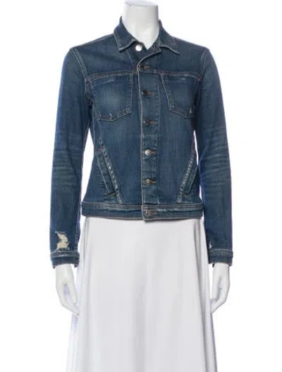 Pre-owned L'agence Denim Jacket In Blue