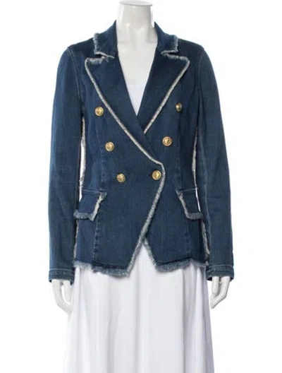 Pre-owned L'agence Denim Jacket In Blue