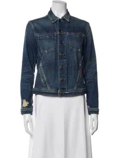 Pre-owned L'agence Denim Jacket In Blue