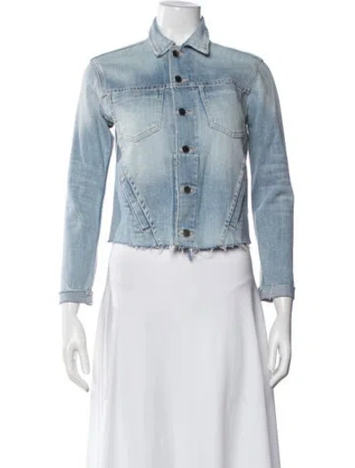 Pre-owned L'agence Denim Jacket In Blue