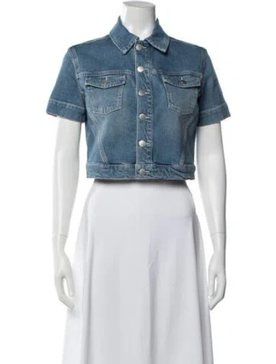 Pre-owned L'agence Denim Jacket In Blue