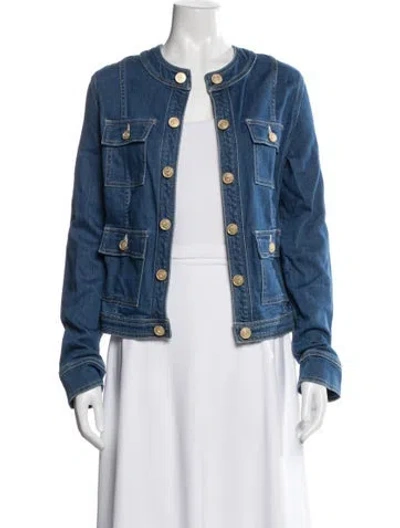 Pre-owned L'agence Denim Jacket In Blue
