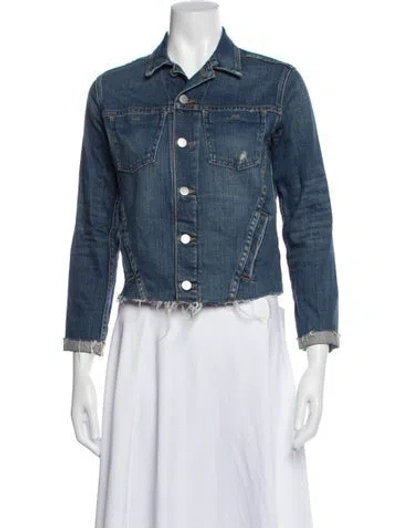 Pre-owned L'agence Denim Jacket In Blue