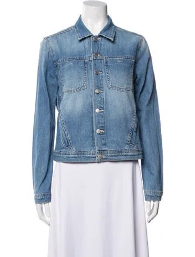 Pre-owned L'agence Denim Jacket In Blue