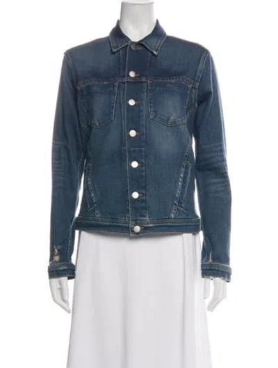 Pre-owned L'agence Denim Jacket In Blue
