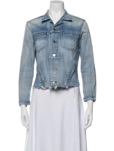 Pre-owned L'agence Denim Jacket In Blue