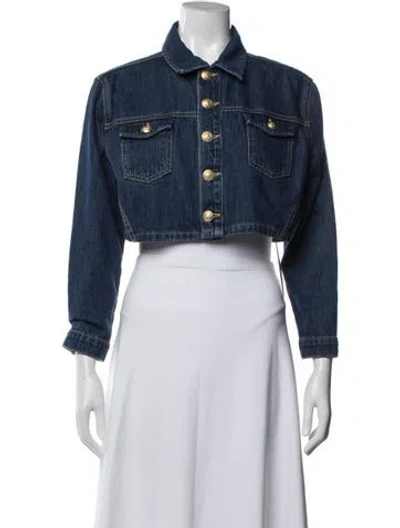 Pre-owned L'agence Denim Jacket In Blue