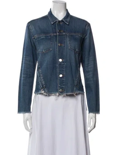 Pre-owned L'agence Denim Jacket In Blue