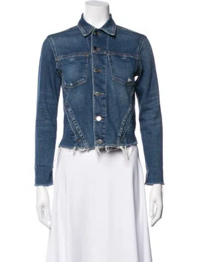 Pre-owned L'agence Denim Jacket In Blue