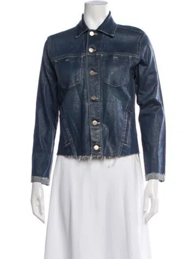 Pre-owned L'agence Denim Jacket In Blue