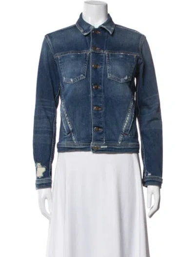 Pre-owned L'agence Denim Jacket In Blue