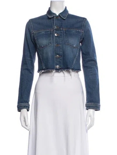 Pre-owned L'agence Denim Jacket In Blue
