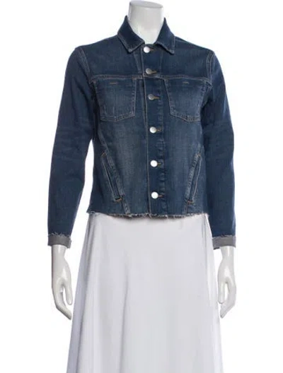 Pre-owned L'agence Denim Jacket In Blue