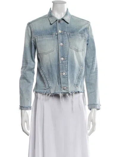Pre-owned L'agence Denim Jacket In Blue