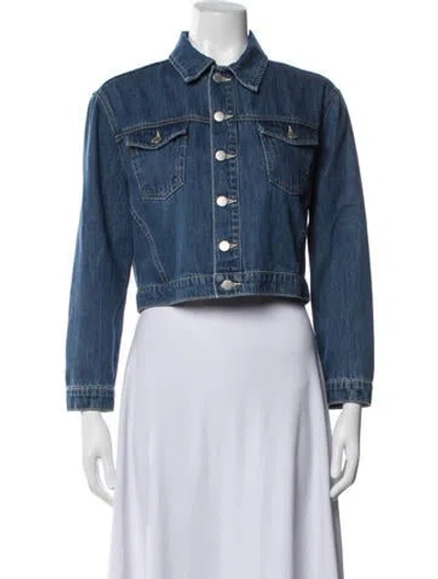 Pre-owned L'agence Denim Jacket In Blue