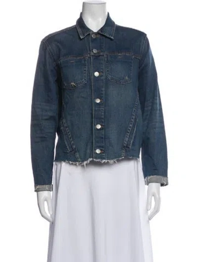 Pre-owned L'agence Denim Jacket In Blue