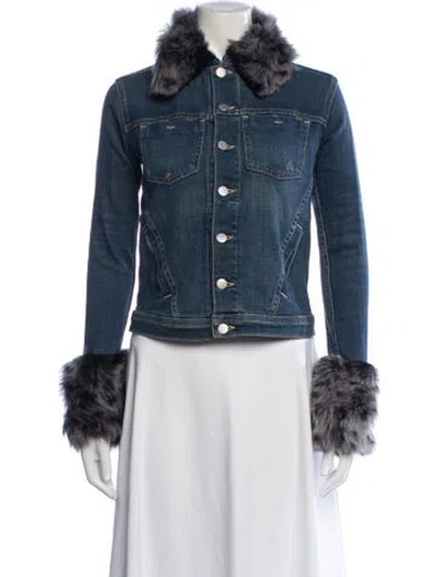 Pre-owned L'agence Denim Jacket In Blue