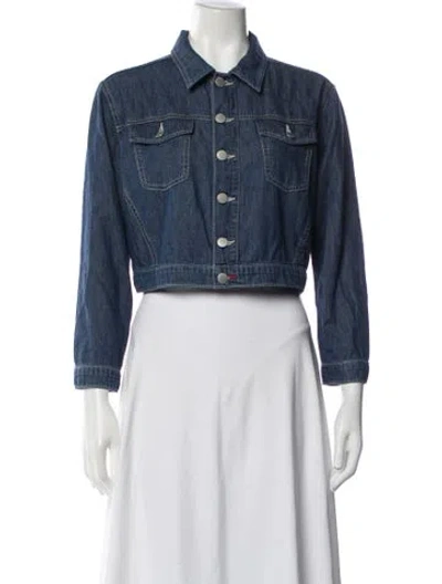Pre-owned L'agence Denim Jacket In Blue