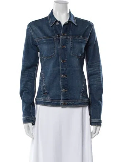 Pre-owned L'agence Denim Jacket In Blue