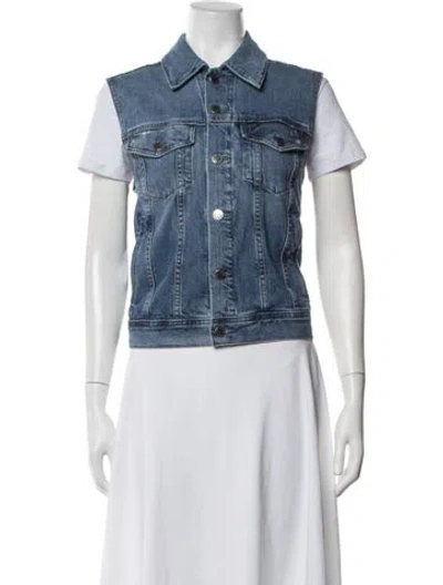 Pre-owned L'agence Denim Jacket In Blue