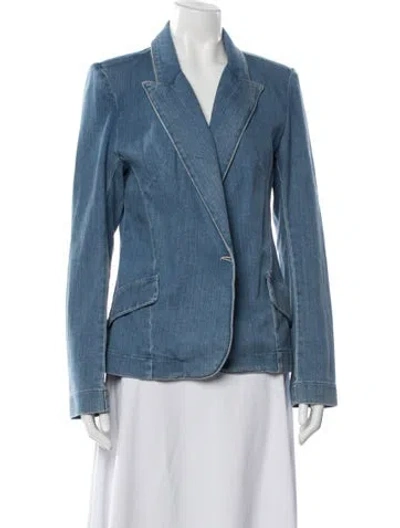 Pre-owned L'agence Denim Jacket In Blue