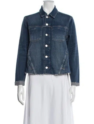 Pre-owned L'agence Denim Jacket In Blue