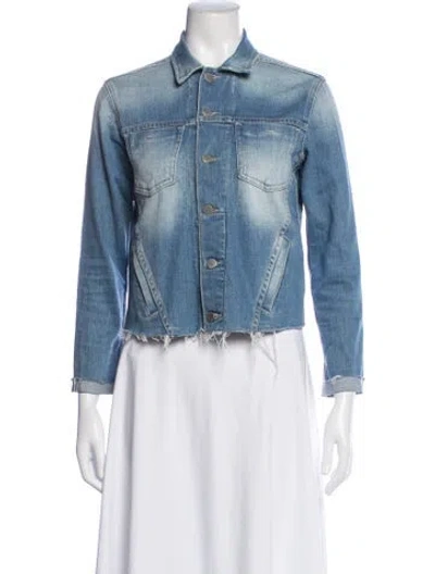 Pre-owned L'agence Denim Jacket In Blue