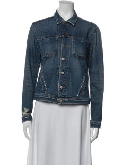 Pre-owned L'agence Denim Jacket In Blue