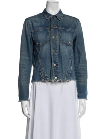 Pre-owned L'agence Denim Jacket In Blue