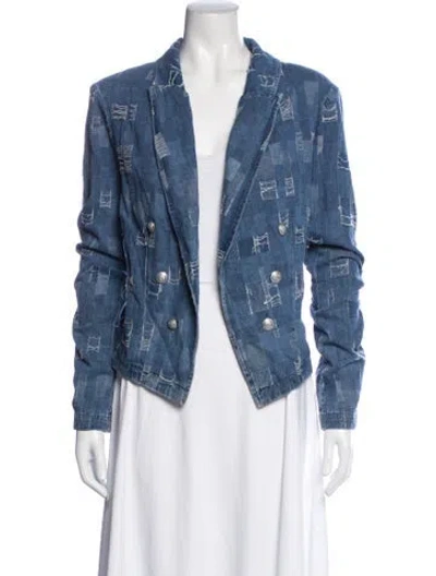 Pre-owned L'agence Denim Jacket In Blue