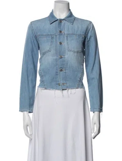 Pre-owned L'agence Denim Jacket In Blue