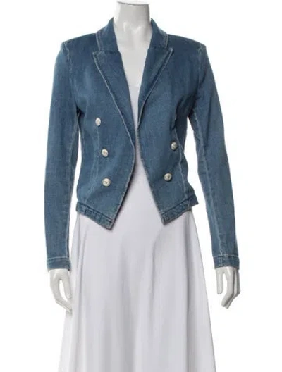 Pre-owned L'agence Denim Jacket In Blue
