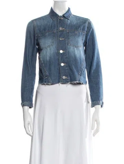 Pre-owned L'agence Denim Jacket In Blue