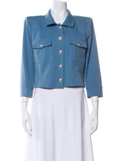 Pre-owned L'agence Denim Jacket In Blue
