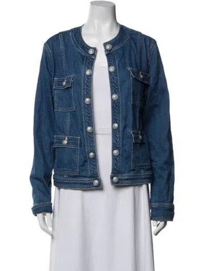 Pre-owned L'agence Denim Jacket In Blue