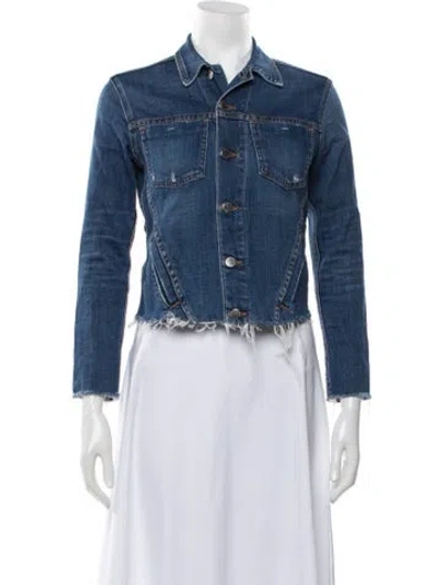 Pre-owned L'agence Denim Jacket In Blue