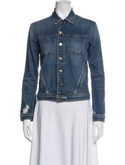 Pre-owned L'agence Denim Jacket In Blue