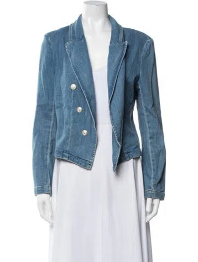 Pre-owned L'agence Denim Jacket In Blue