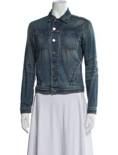 Pre-owned L'agence Denim Jacket In Blue