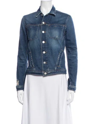 Pre-owned L'agence Denim Jacket In Blue