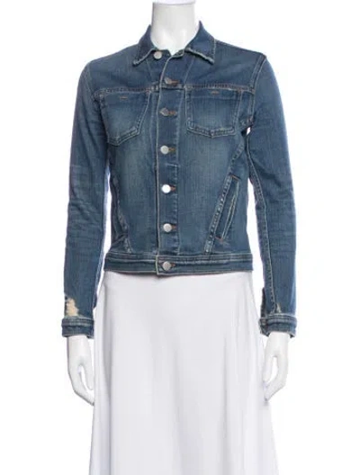 Pre-owned L'agence Denim Jacket In Blue