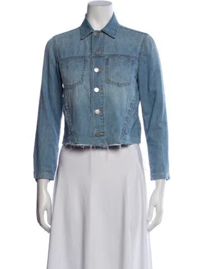 Pre-owned L'agence Denim Jacket In Blue