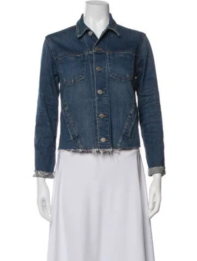 Pre-owned L'agence Denim Jacket In Blue