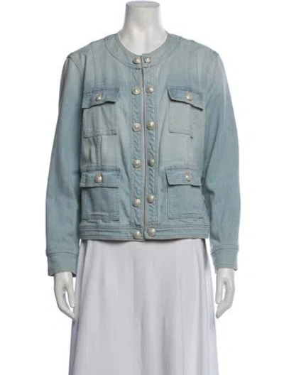 Pre-owned L'agence Denim Jacket In Blue